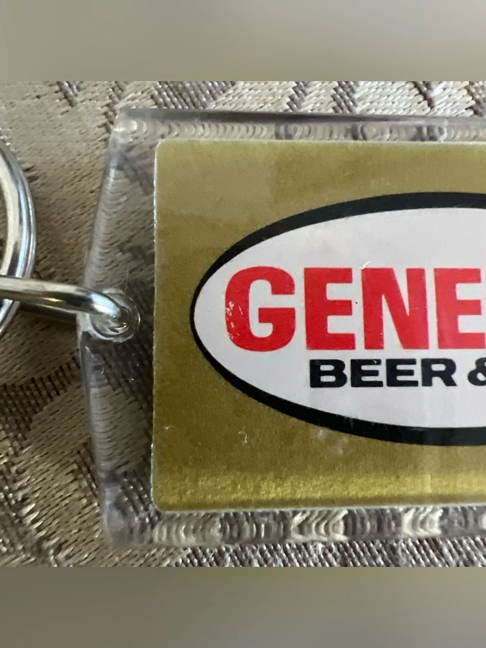 Vintage Genesee Beer And Ale Beer Keychain Breweriana